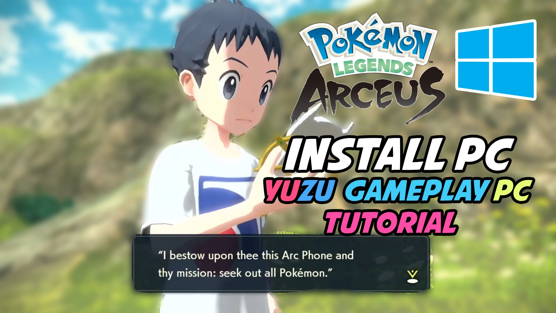 Pokémon Legends Arceus Yuzu Gameplay & Installation Guide for PC on Vimeo